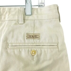 Vintage Polo Ralph Lauren Classic Pleated Chino Pants Mens 34x34 Khaki Beige